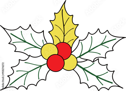 Traditional holly leaves and berries brighten up any holiday celebration
