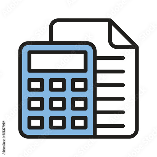 Calculation icon for finding the solution of math problems