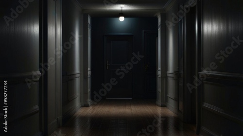 A long darkened Corridor at home