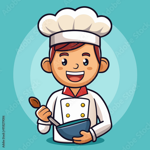 chef with a spoon