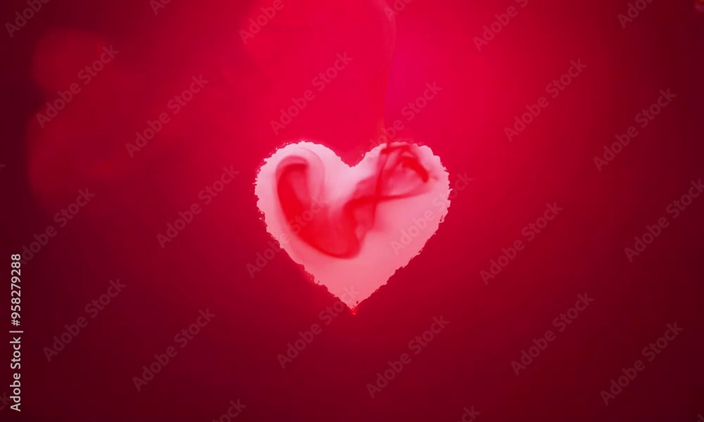 Red dynamic heart on a red background. Valentines day concept. Red dynamic heart on a red background. Valentines day concept.