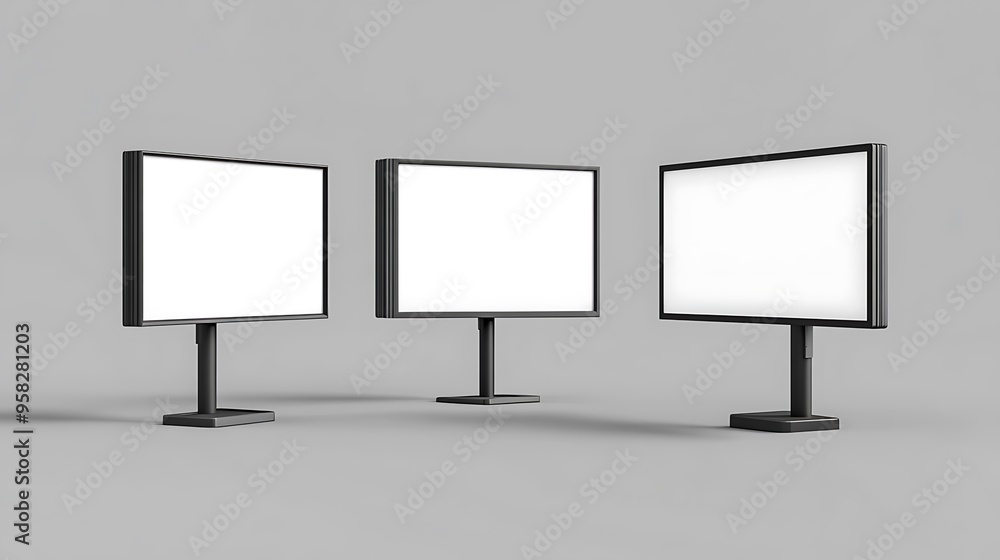 Two Blank White Screens Mockup Two Blank White Screens Mockup