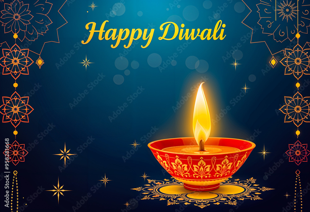 Happy diwali banner design. Deepavali poster design social media post Happy diwali banner design. Deepavali poster design social media post