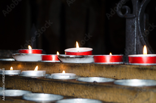 velas en santuario.