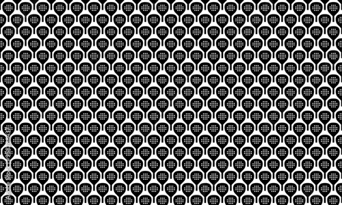 Padel racket vector graphic pattern