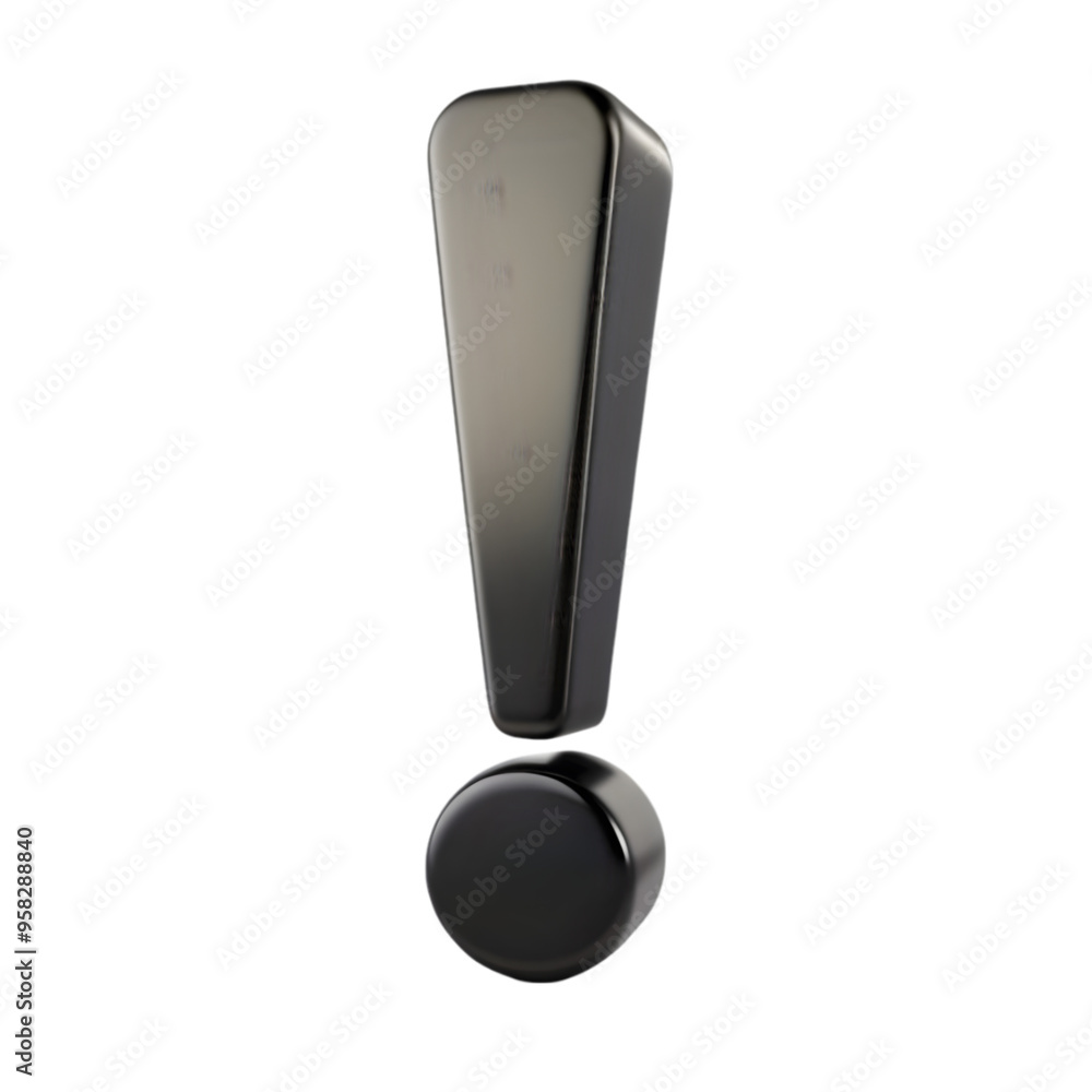 exclamation mark black colour isolated on transparent background exclamation mark black colour isolated on transparent background