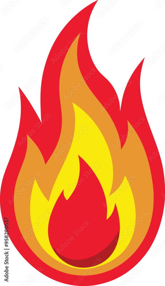 A bold flame icon symbolizing heat and power in a striking minimalist style
A bold flame icon symbolizing heat and power in a striking minimalist style