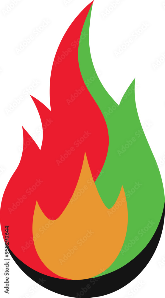 A simple fire flame icon representing warmth and energy with a clean minimalistic design
A simple fire flame icon representing warmth and energy with a clean minimalistic design
