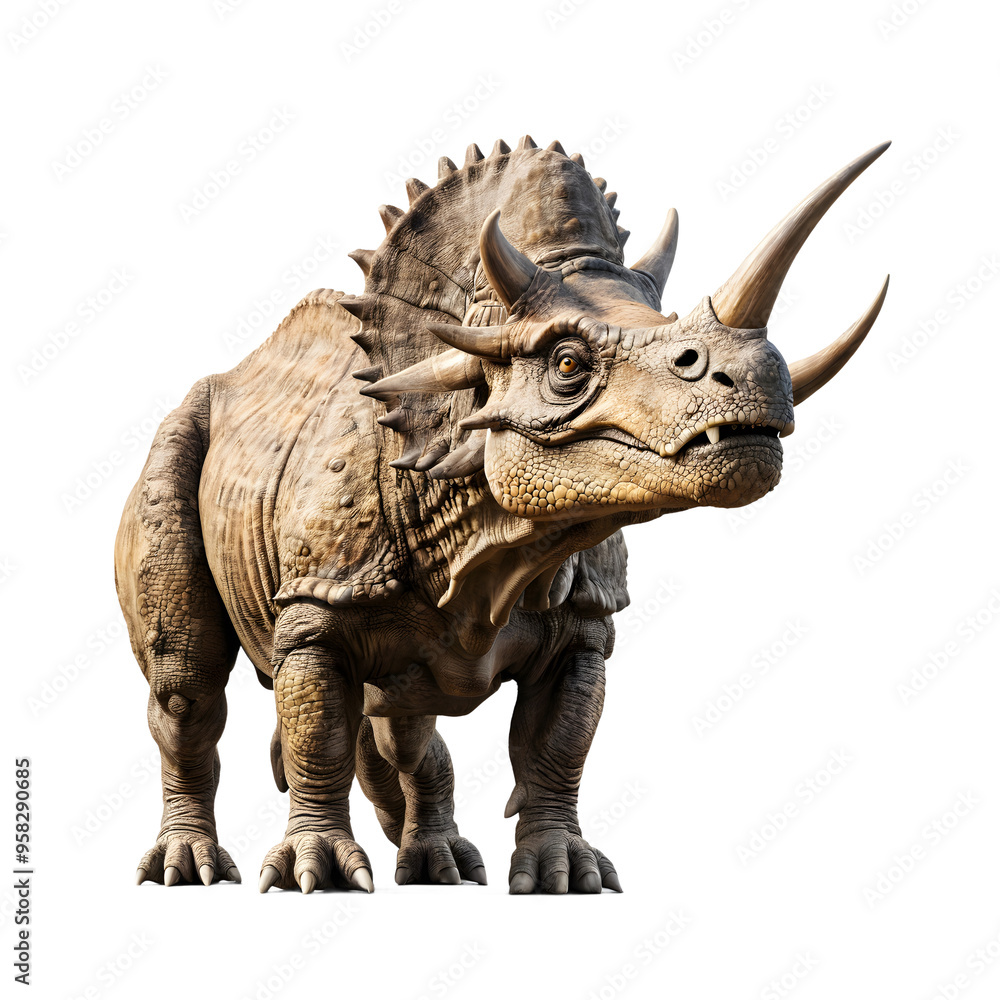 Fototapeta premium Triceratops isolated on transparent background