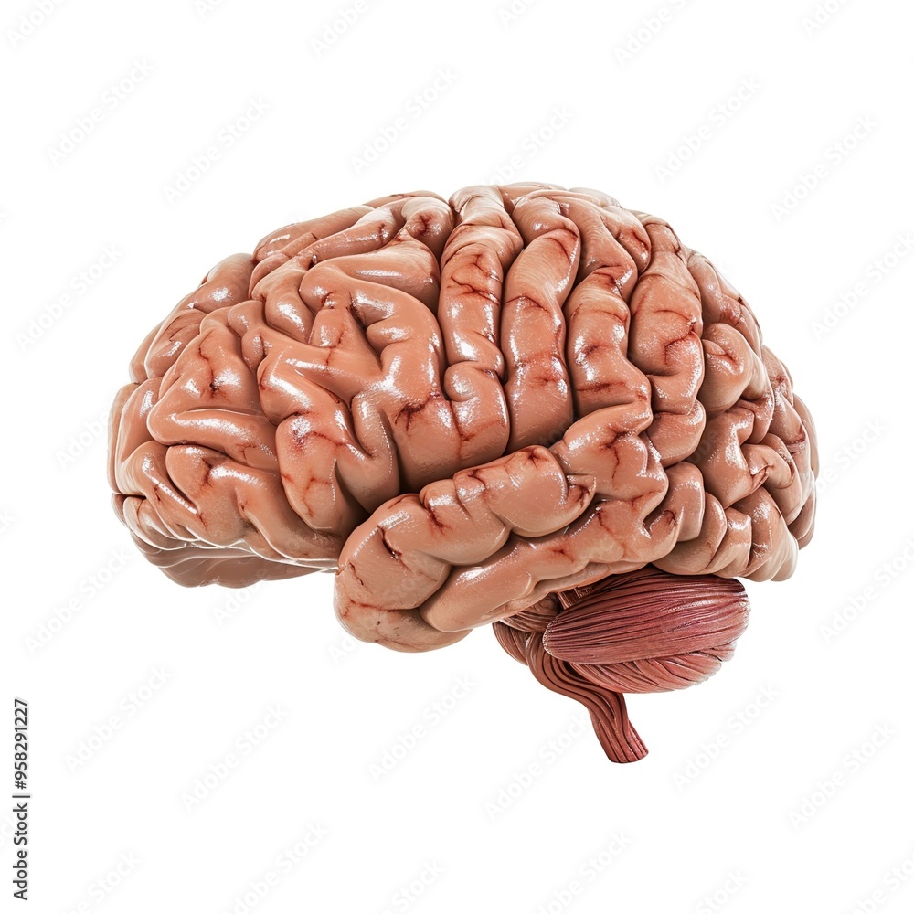 human brain isolated on white human brain isolated on white