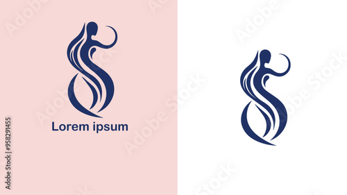 Fashion Style Trend Vogue unique logo design illustration