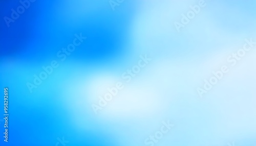 Blue gradient blur background Soft smooth 