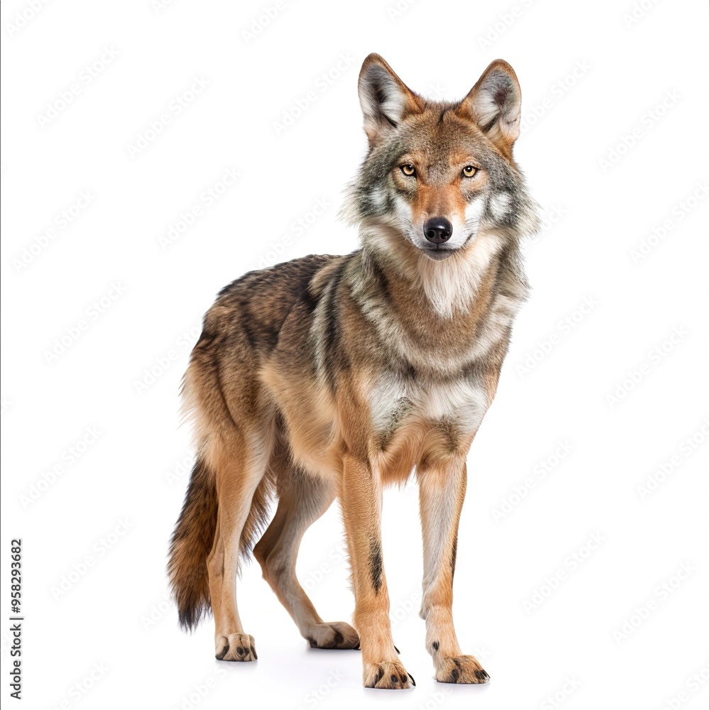 Arabian Wolf on Transparent Background isolated Arabian Wolf on Transparent Background isolated