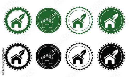 Ecology icon set. Ecology Stamps. Environment, sustainability, nature, recycle, renewable energy; electric bike, eco-friendly, forest, wind power, green symbol. Solid icons vector collection.