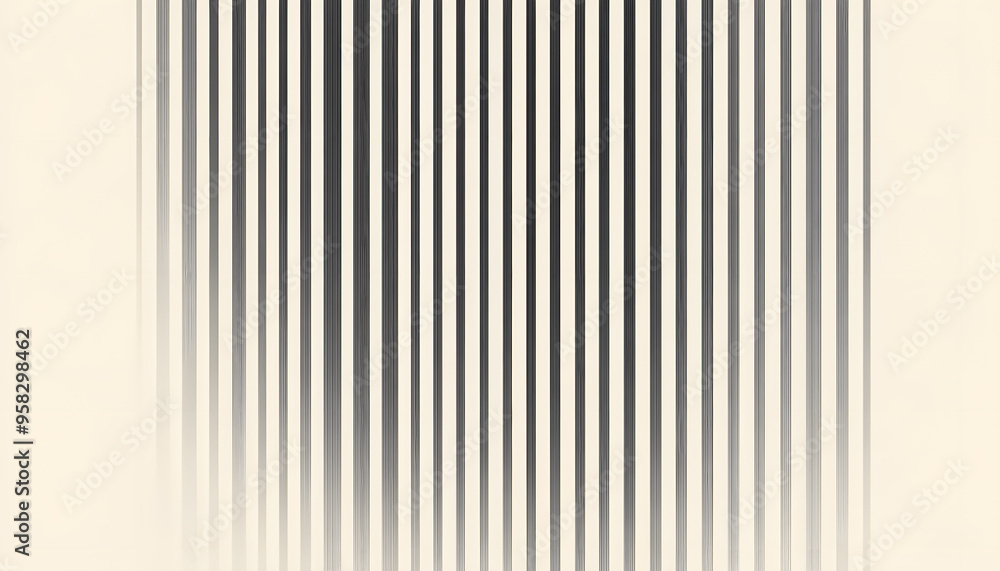 Obraz premium Thin, repeating lines or stripes, either vertical or horizontal, on a neutral background