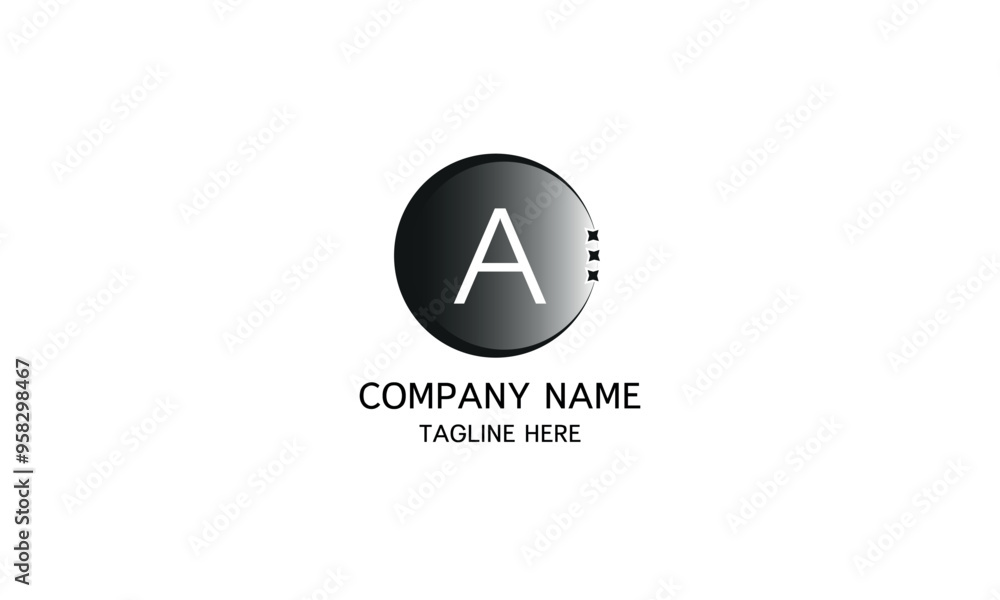 A monogram logo design in icon for office, clothing, sport, company A monogram logo design in icon for office, clothing, sport, company