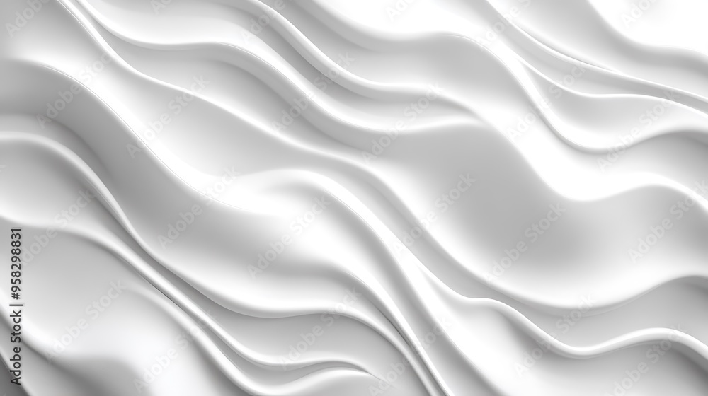 Abstract White Waves Background Abstract White Waves Background