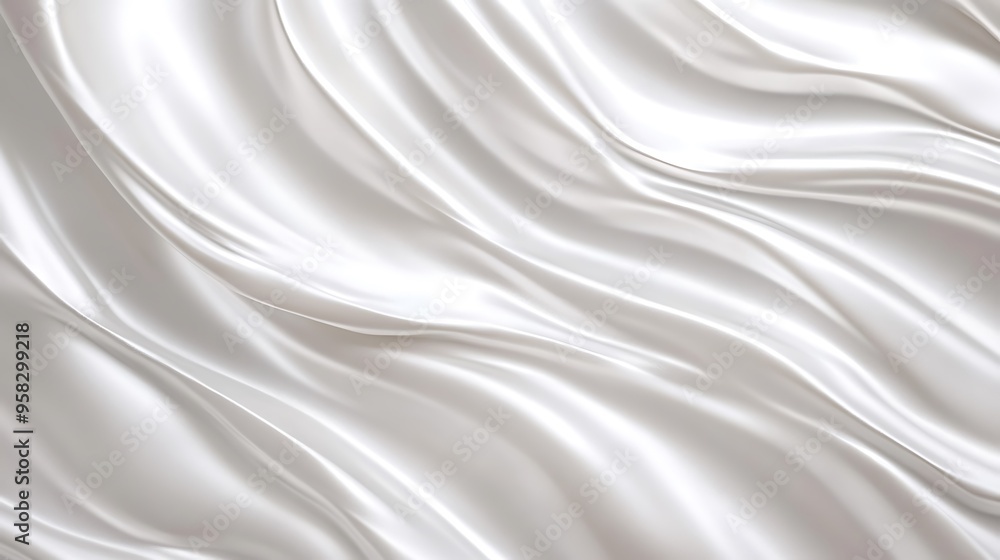 Obraz premium Abstract White Waves Background