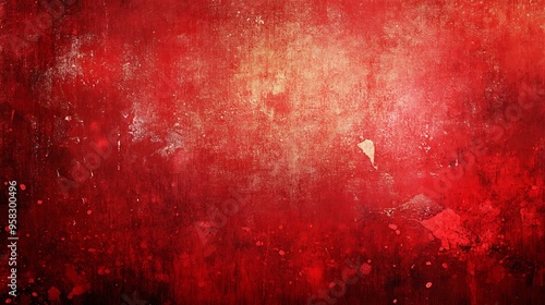 Red Grunge Wall Texture