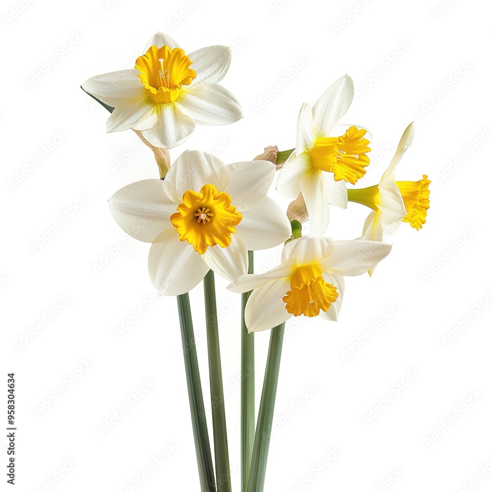Isolated Narcissus on transparent background Isolated Narcissus on transparent background