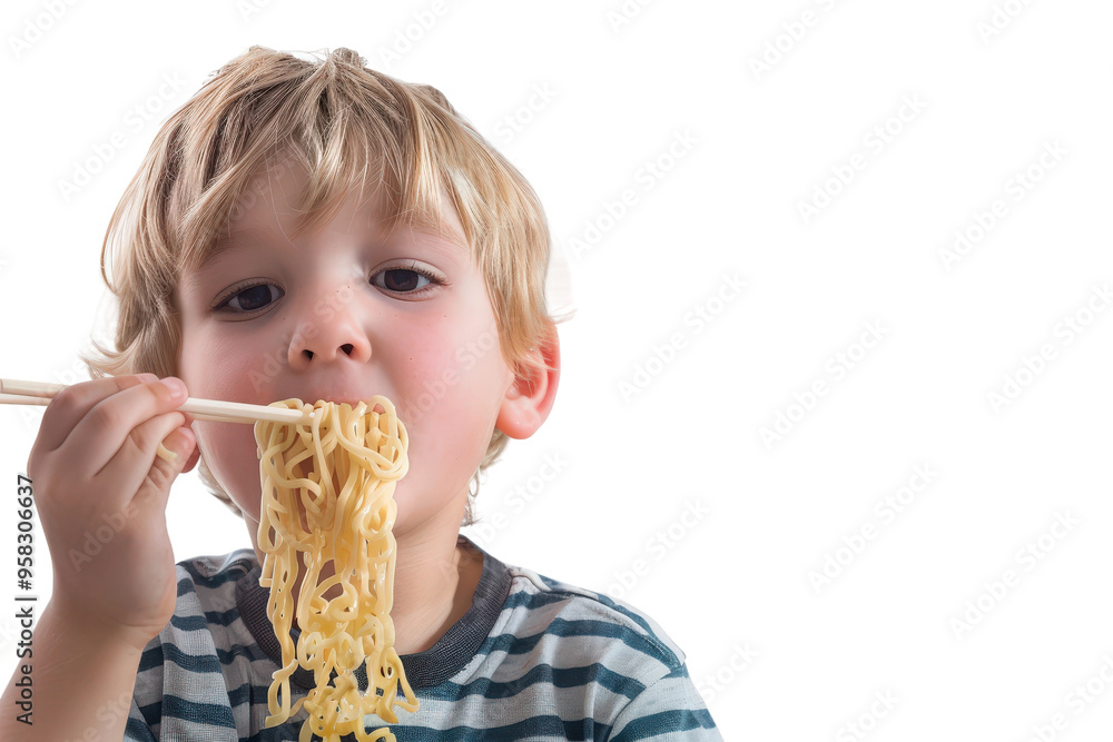 boy slurping noodles with delight and satisfaction boy slurping noodles with delight and satisfaction