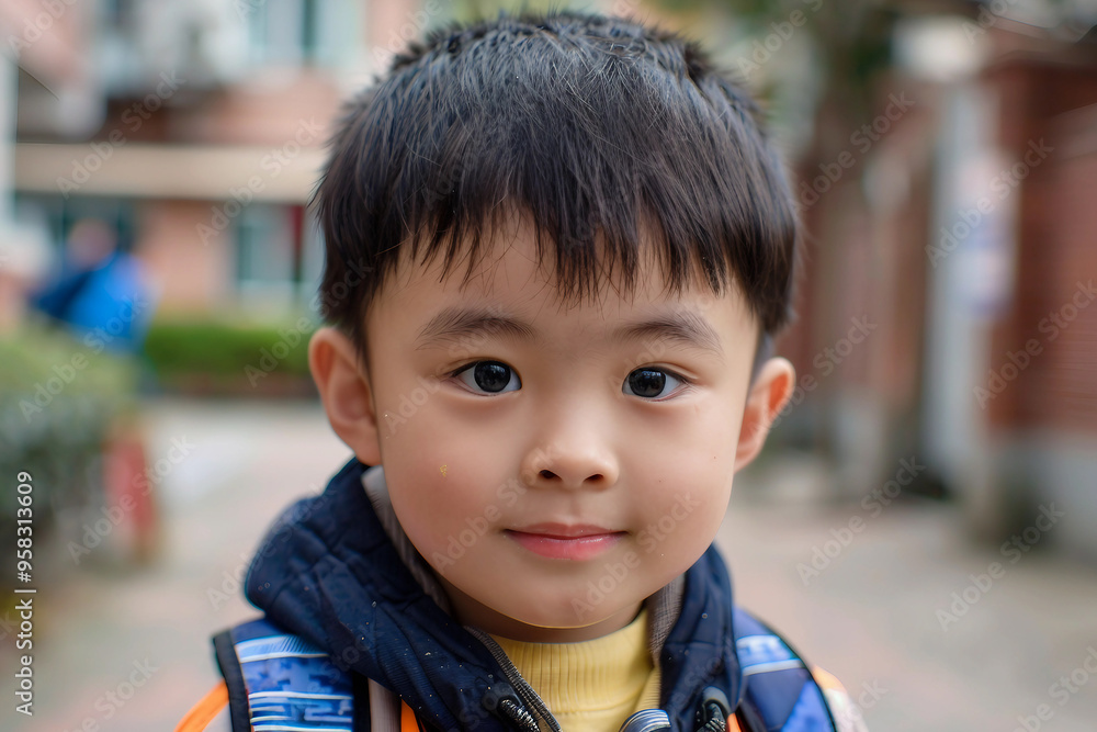 Portrait of elementary school pupil primary education Portrait of elementary school pupil primary education