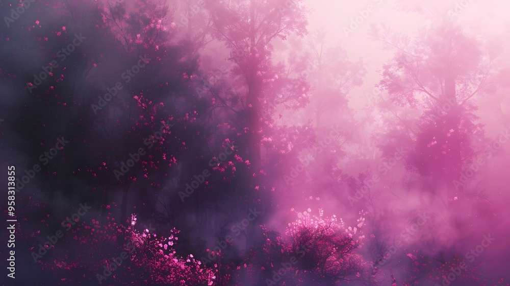 Obraz premium Pink mist background