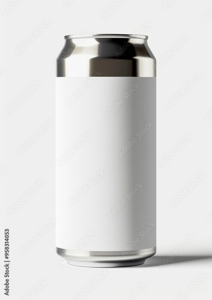 Blank aluminum beverage can mockup Blank aluminum beverage can mockup