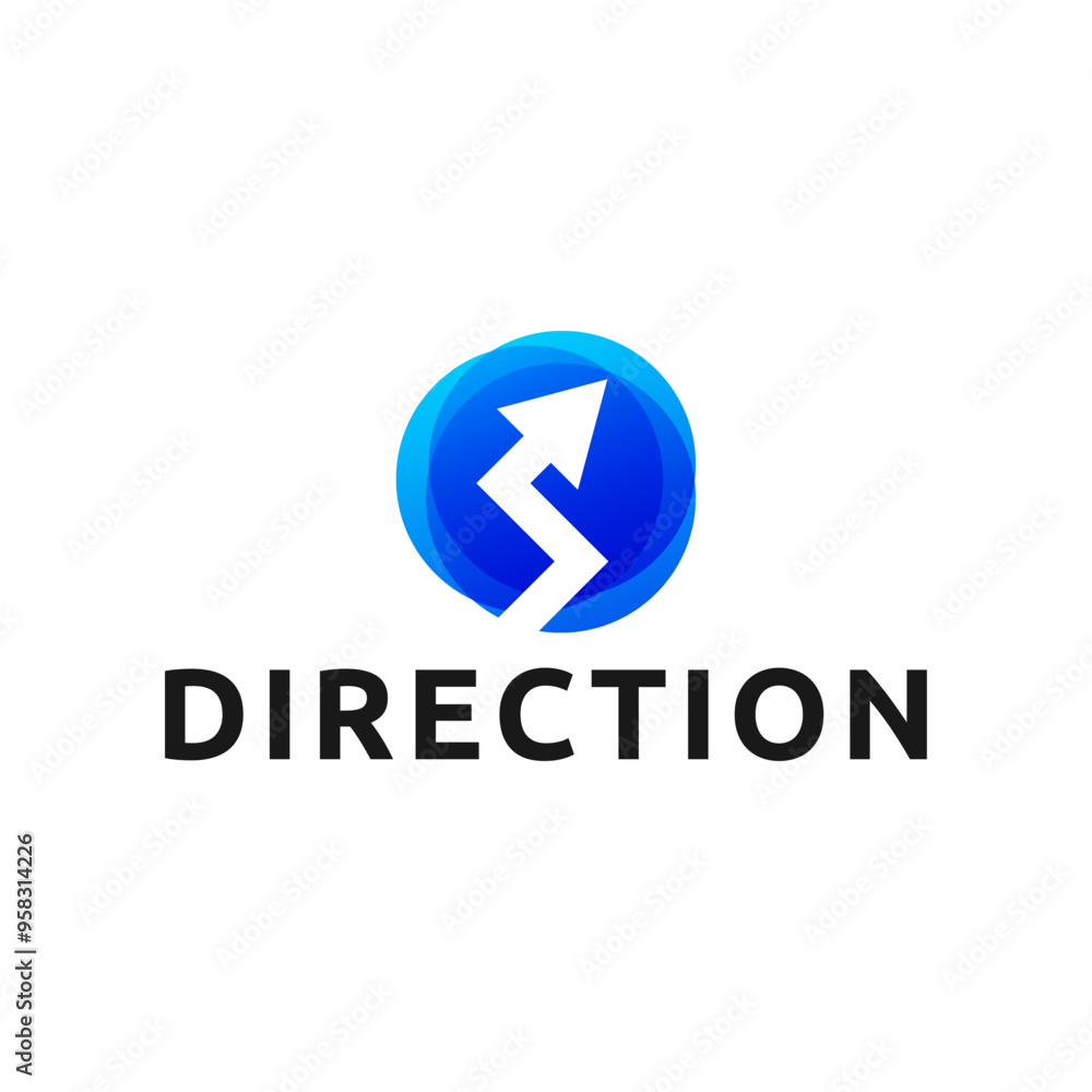 Abstract business logo design template with arrow symbol. Abstract business logo design template with arrow symbol.