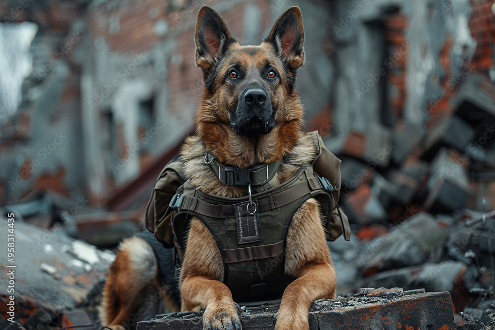 Sad crying victim child person in ruined building destruction war conflict civil crime war zone, Generative AI Sad crying victim child person in ruined building destruction war conflict civil crime war zone, Generative AI