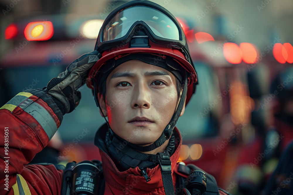AI generated picture photo of professional rescue service against outdoor danger AI generated picture photo of professional rescue service against outdoor danger