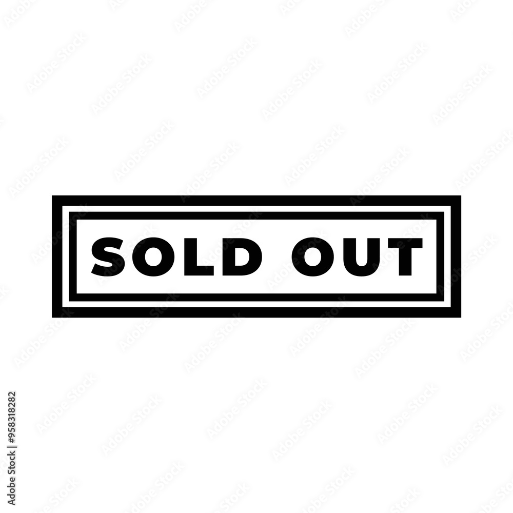 Sold stamp logo. Vector illustration for web design Sold stamp logo. Vector illustration for web design