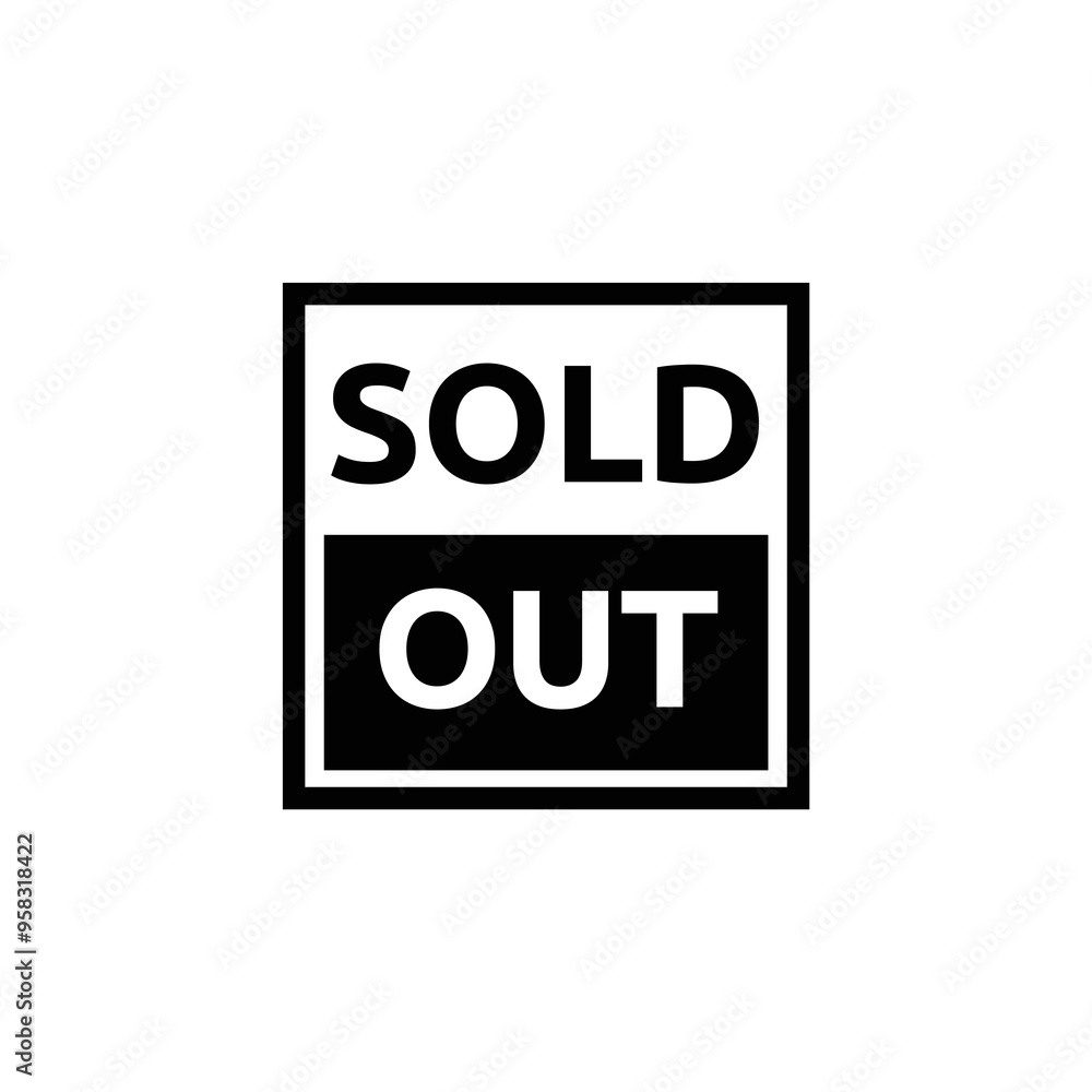 Sold stamp logo. Vector illustration for web design Sold stamp logo. Vector illustration for web design