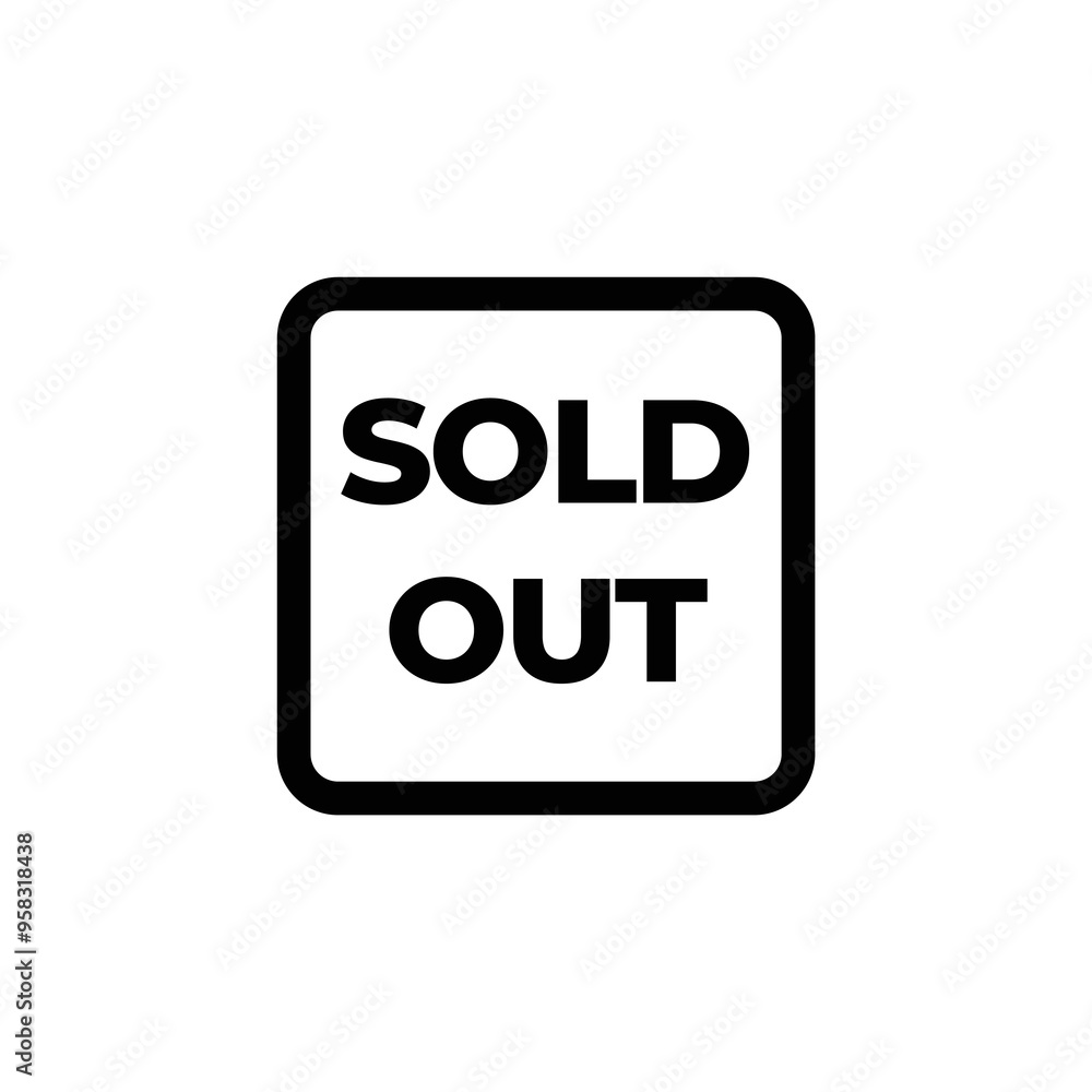 Sold stamp logo. Vector illustration for web design Sold stamp logo. Vector illustration for web design
