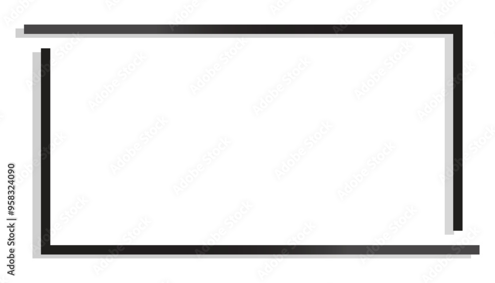 vector simple frame isolated on a white background vector simple frame isolated on a white background
