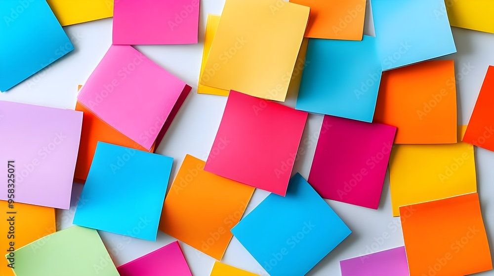 Colorful Sticky Notes Background Design Colorful Sticky Notes Background Design