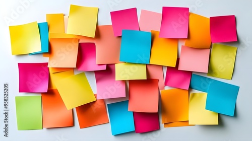 Colorful Sticky Notes Background for Inspiration