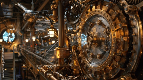 Steampunk Machine Gear Interior Design