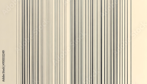 Thin, repeating lines or stripes, either vertical or horizontal, on a neutral background