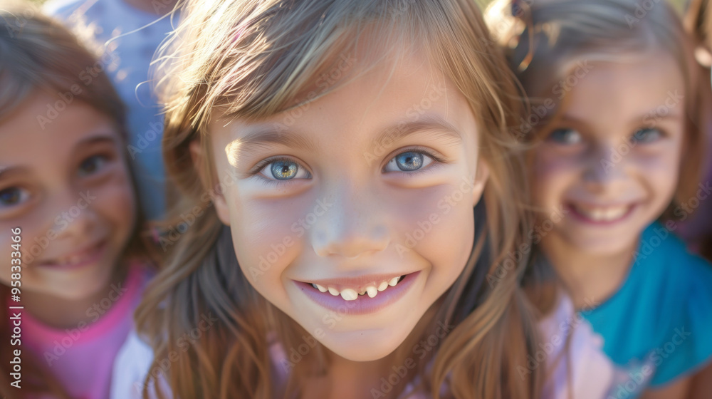 Fototapeta premium Happy Smiling Children