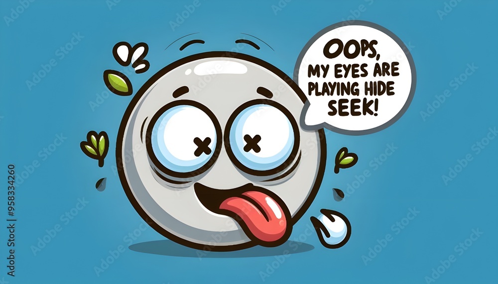 Obraz premium Face with Crossed-Out Eyes