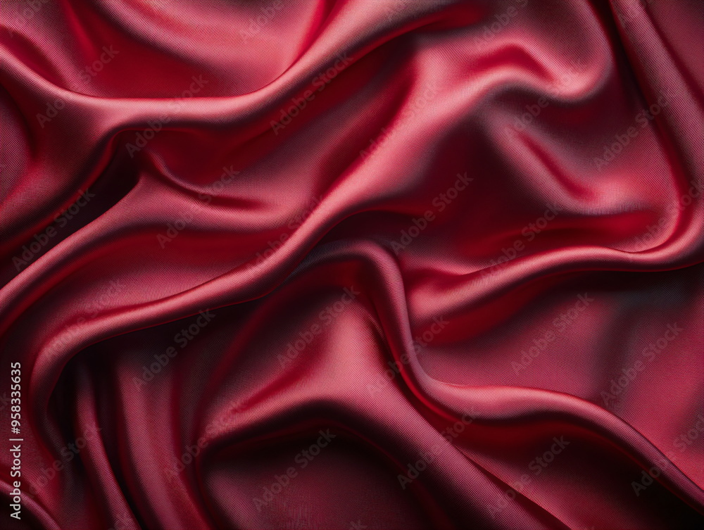 Obraz premium red silk