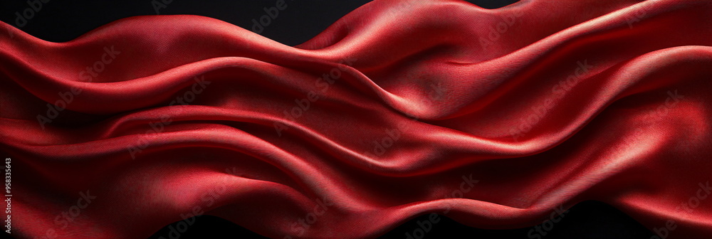 Obraz premium red silk