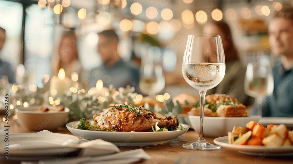 Cozy dining room where guests enjoy a hearty pork leg dinner with a warm atmosphere. Cozy dining room where guests enjoy a hearty pork leg dinner with a warm atmosphere.