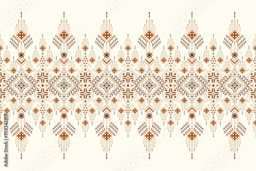Geometric ethnic oriental pattern vector illustration