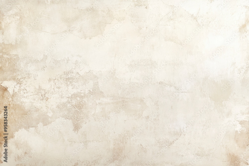 Obraz premium old paper, light ivory beige rustic texture background, ceramic wall and floor tile design satin surface, interior painted wall rusty cream backdrop , ai