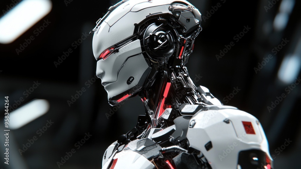 Futuristic Robot Portrait Futuristic Robot Portrait