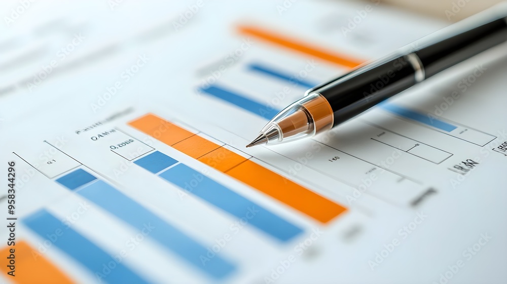 Pen on Bar Chart - Business Analysis and Planning Pen on Bar Chart - Business Analysis and Planning