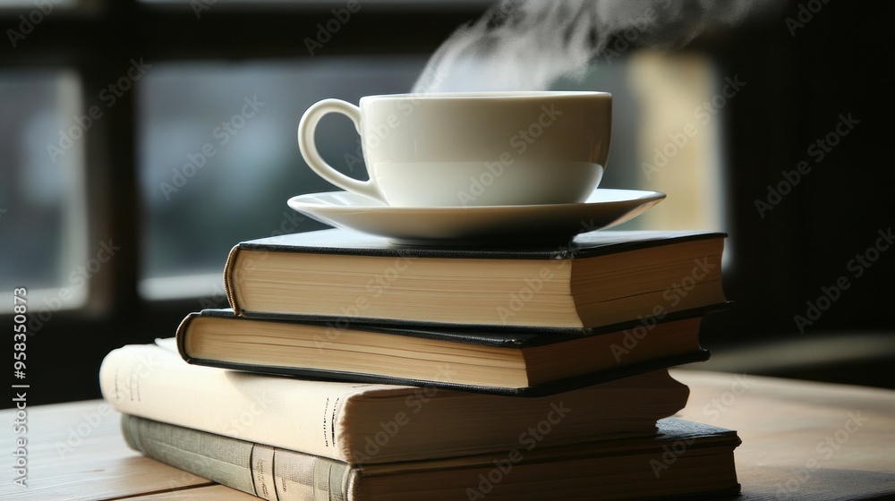 Fototapeta premium Coffee and Books