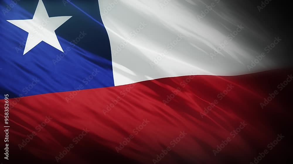 Chile Flag Waving in Full 4K Resolution. Realistic Closeup of the Chile Flag. 3840x2160 Full HD Footage of Chile National Flag. Chile Flag Waving in Full 4K Resolution. Realistic Closeup of the Chile Flag. 3840x2160 Full HD Footage of Chile National Flag.